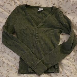 TNA Sage Long Sleeve Henley Top